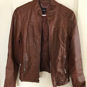 EXPRESS minus the leather Moto jacket brown